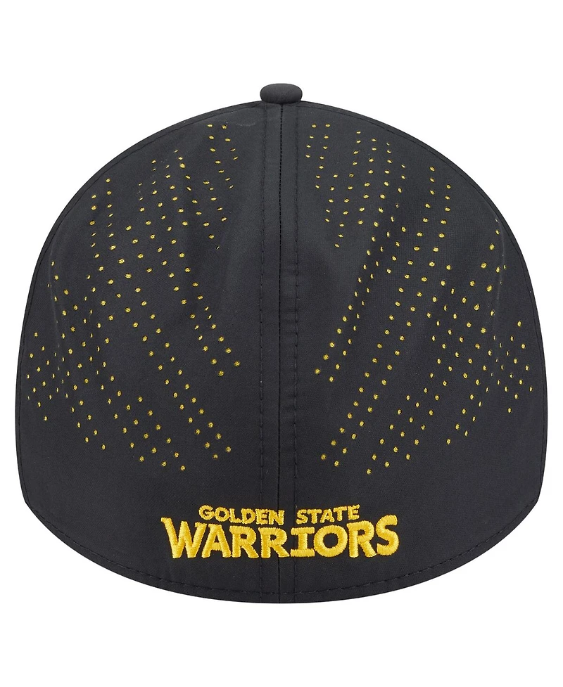 New Era Men's Black Golden State Warriors Night 39THIRTY Flex Hat