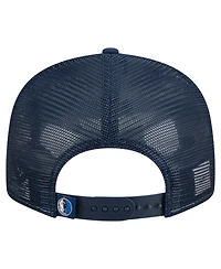 New Era Men's Blue/Navy Dallas Mavericks Outdoor Split Panel 9FIFTY Snapback Hat