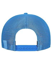 New Era Men's Gray/Powder Blue Los Angeles Chargers Cork Split Panel 9FIFTY Trucker Snapback Hat