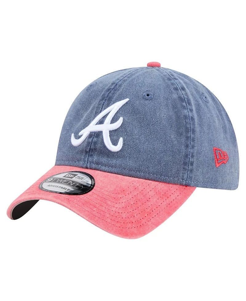 New Era Men's Navy/Red Atlanta Braves Select 9TWENTY Adjustable Hat