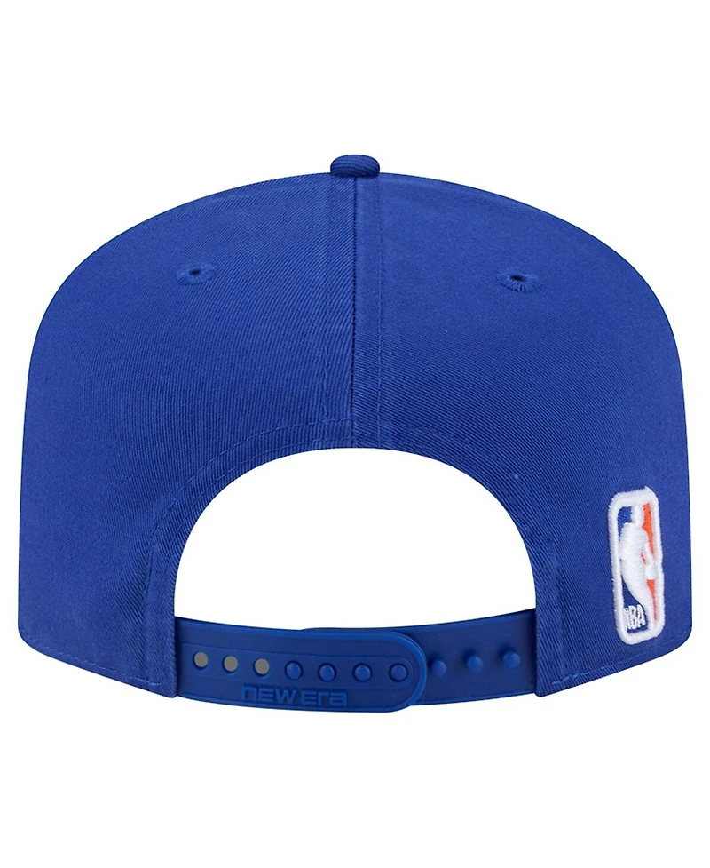 New Era Men's Royal New York Knicks Cotton 19TWENTY Adjustable Hat