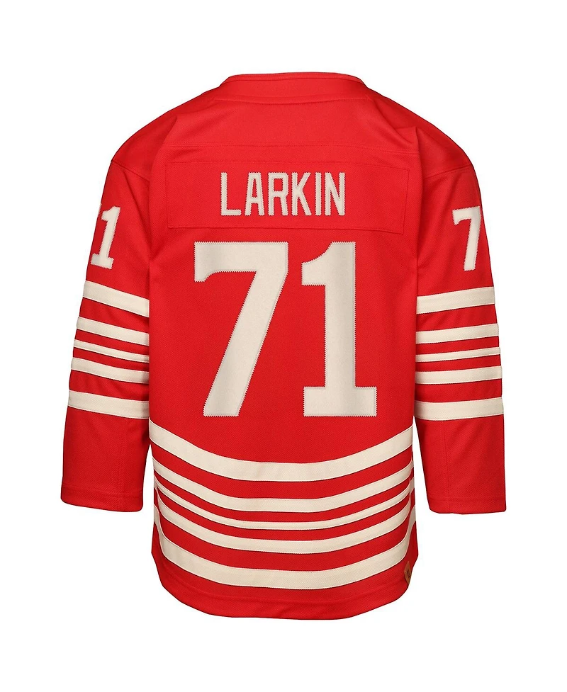 Outerstuff Big Boys and Girls Dylan Larkin Red Detroit Wings Centennial Replica Player Jersey