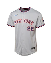 Nike Big Boys and Girls Juan Soto Gray New York Mets Limited Player Jersey
