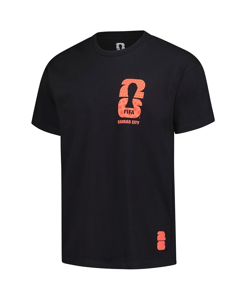 Outerstuff Men's Black 2026 Fifa World Cup Kansas City Host Local Oversized T-Shirt