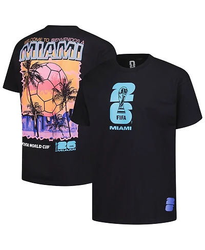 Outerstuff Men's Black 2026 Fifa World Cup Miami Host City Local Oversized T-Shirt