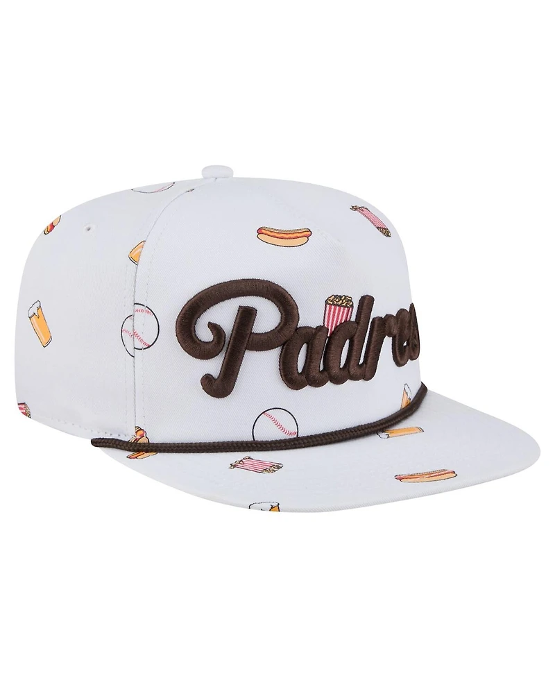 New Era Men's White San Diego Padres Team Cheer Rope 19TWENTY Adjustable Hat