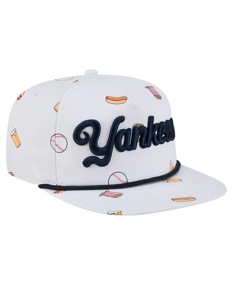 New Era Men's White New York Yankees Team Cheer Rope 19TWENTY Adjustable Hat