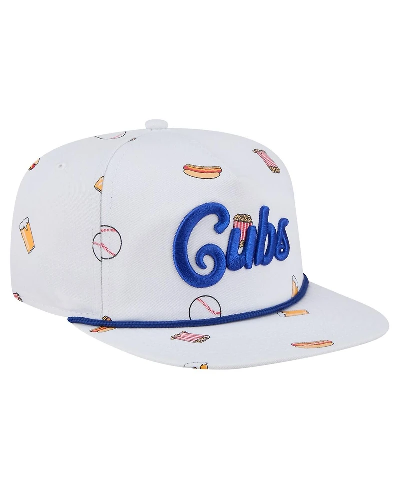 New Era Men's White Chicago Cubs Team Cheer Rope 19TWENTY Adjustable Hat