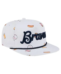 New Era Men's White Atlanta Braves Team Cheer Rope 19TWENTY Adjustable Hat