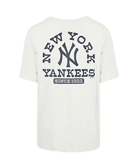 '47 Brand Women's Natural New York Yankees Back Canyon Sadie T-Shirt