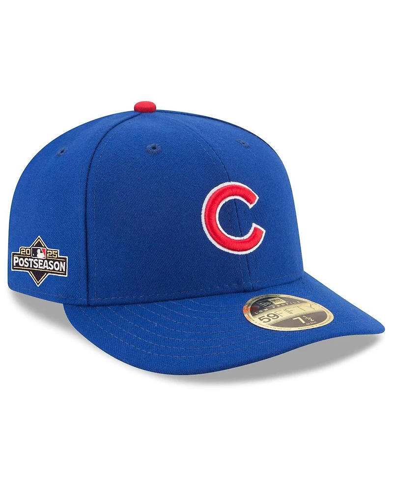 New Era Men's Royal Chicago Cubs 2025 Mlb Postseason Side Patch Low Profile 59FIFTY Fitted Hat