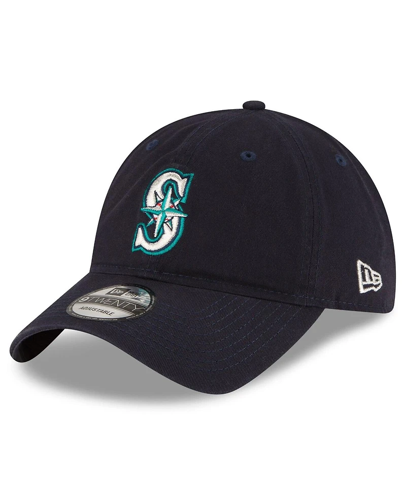 New Era Men's Navy Seattle Mariners 2025 Mlb Postseason Side Patch 9TWENTY Adjustable Hat