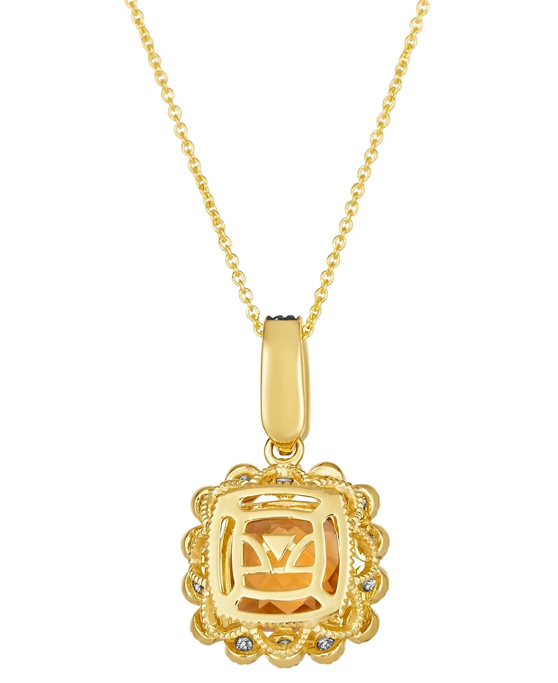 Le Vian Citrine (2.86 ct. t.w.), Nude Diamond (25 ct. t.w.) and Chocolate Diamond Pendant Necklace (0.13 ct. t.w.) in 14K Honey Gold