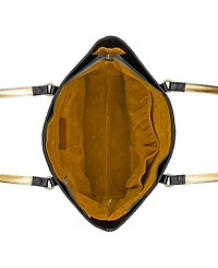 Patricia Nash Meka Bark Leaves Textured Tote Bag