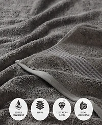 Superior Solid Quick Drying 100% Egyptian Cotton 2-Pc Bath Sheet Set