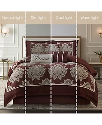 Stratford Park Therese Damask 7-Pc. Comforter Set, California King