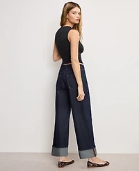 Good American Women's Relaxed Baggy Low-Rise Jeans, Regular and Plus