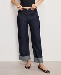 Good American Women's Relaxed Baggy Low-Rise Jeans, Regular and Plus