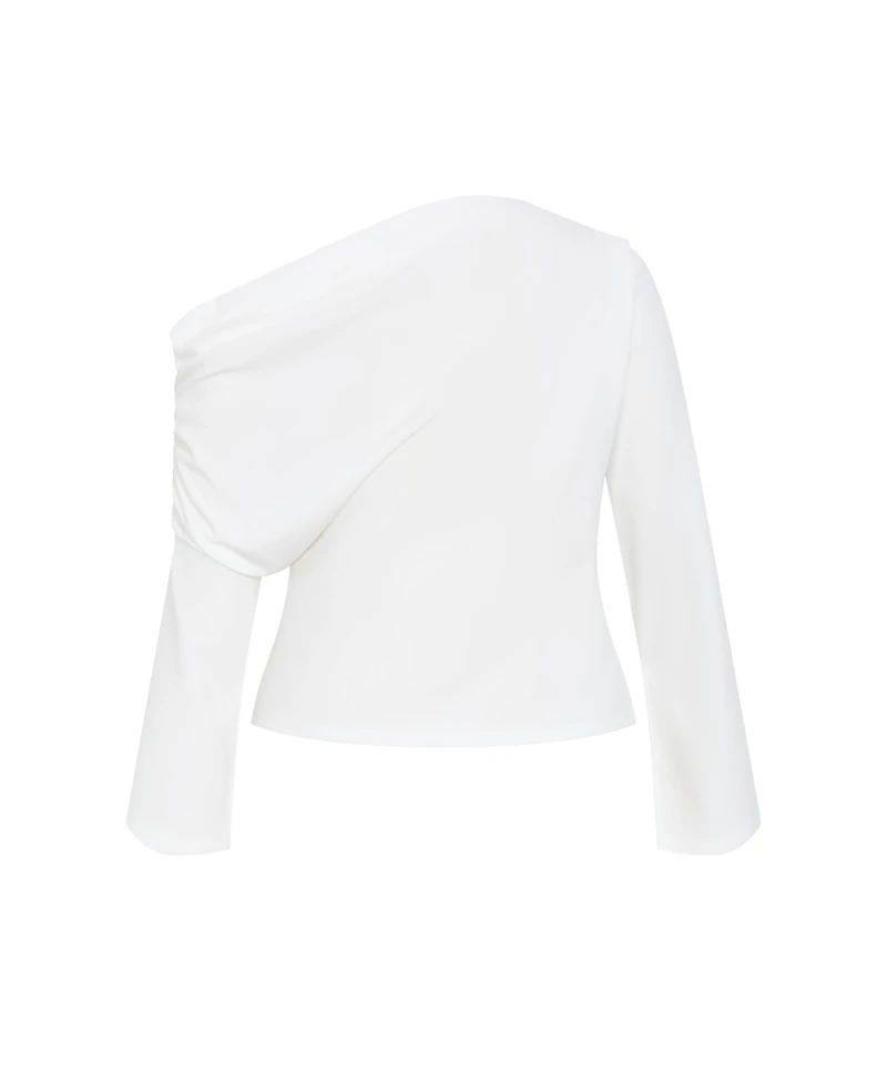 City Chic Women's Imani Off Shoulder Long Sleeve Top
