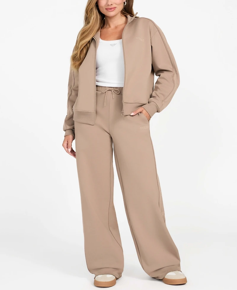 Guess Women's High Neck Full-Zip Sweatshirt