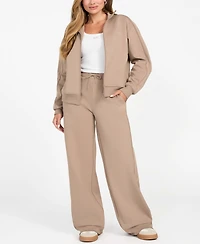 Guess Women's High Neck Full-Zip Sweatshirt