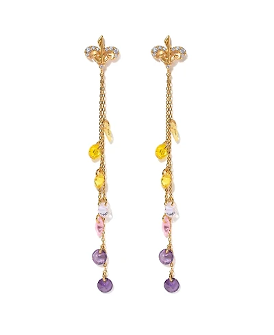 Girls Crew Crystal Multi-Color Star Wars Queen of Naboo Dangle Earrings