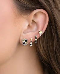 Girls Crew Harry Potter Hufflepuff House Crystal Earring Set