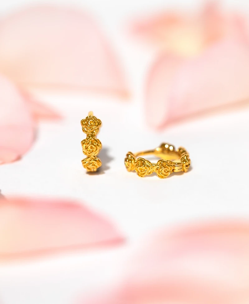 Girls Crew Dolce Vita Rose Gold Plated Hoops