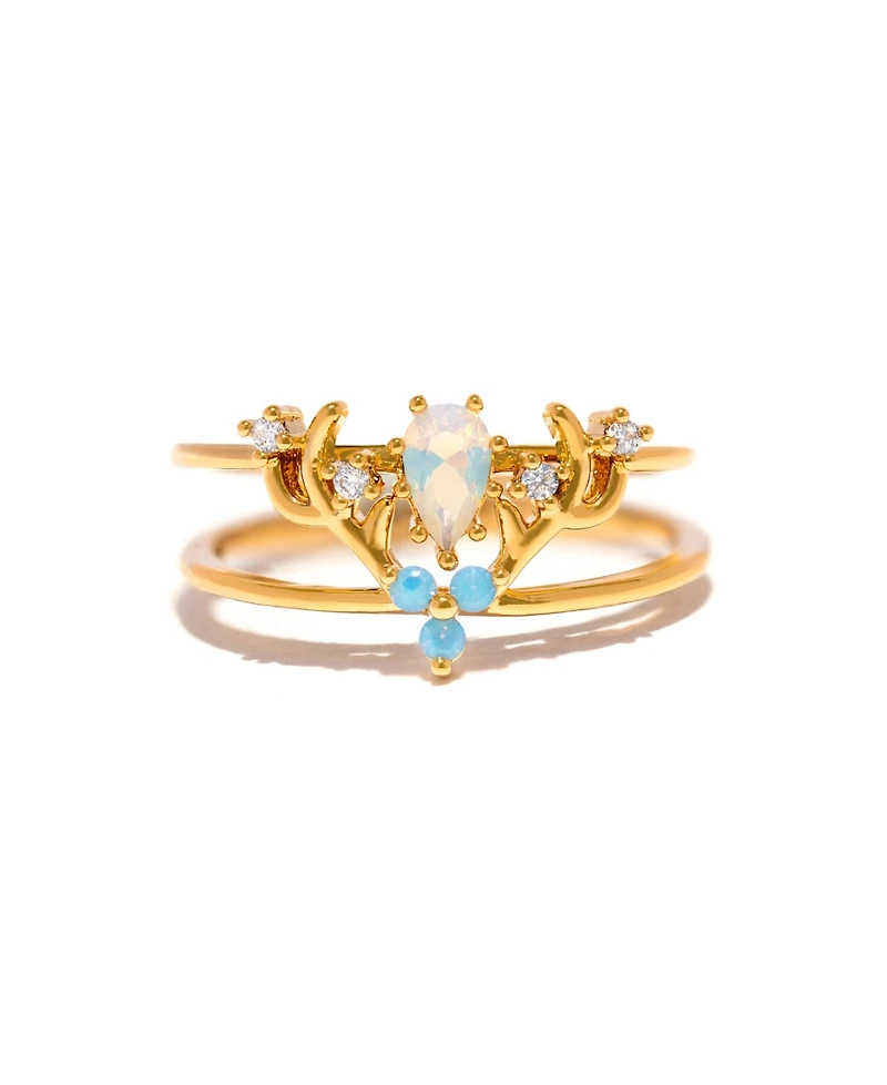 Girls Crew Harry Potter Patronus Crystal Ring Set