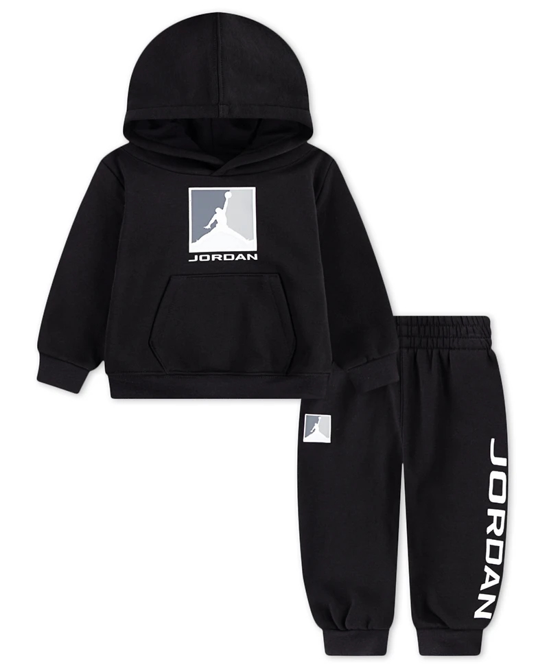 Jordan Baby Boys 2-Piece Long-Sleeves Essentials Baseline Hoodie and Pants Set