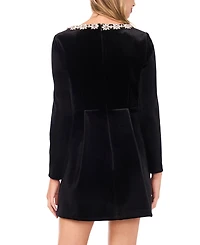 CeCe Women's Square Neck Long Sleeve Dress