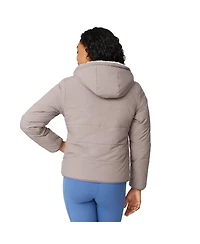 Free Country Women's Hooded Cirrus Quilted Reversible Jacket