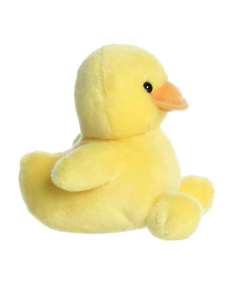 Aurora Mini Tubby Rubber Ducky Palm Pals Adorable Plush Toy Yellow 5"