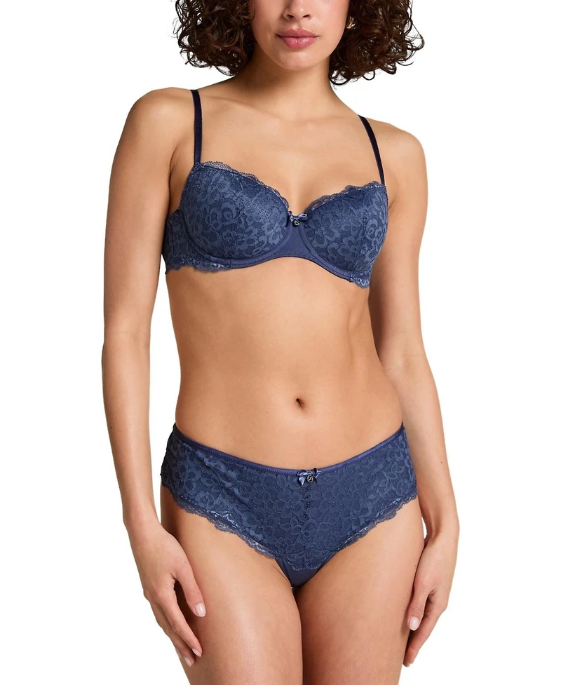Hunkemoller Women's Marine Brazilian Knickers