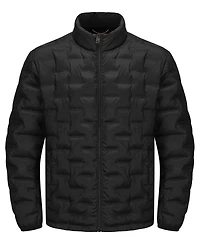 Hawke & Co. Men's Stand Collar Lightweight Warm Cube Jacket
