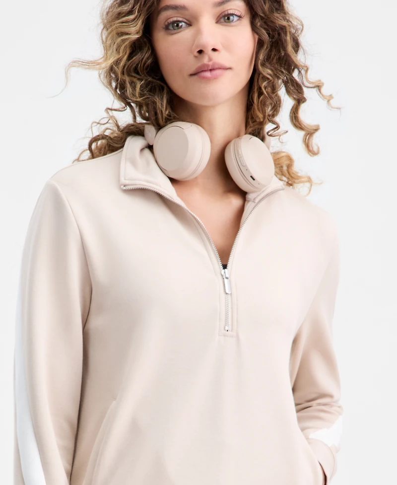 Id Ideology Women's Half-Zip Sweatshirt, Macy's Exclusive