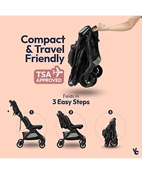 BabbleRoo Lightweight Stroller - Seagrass