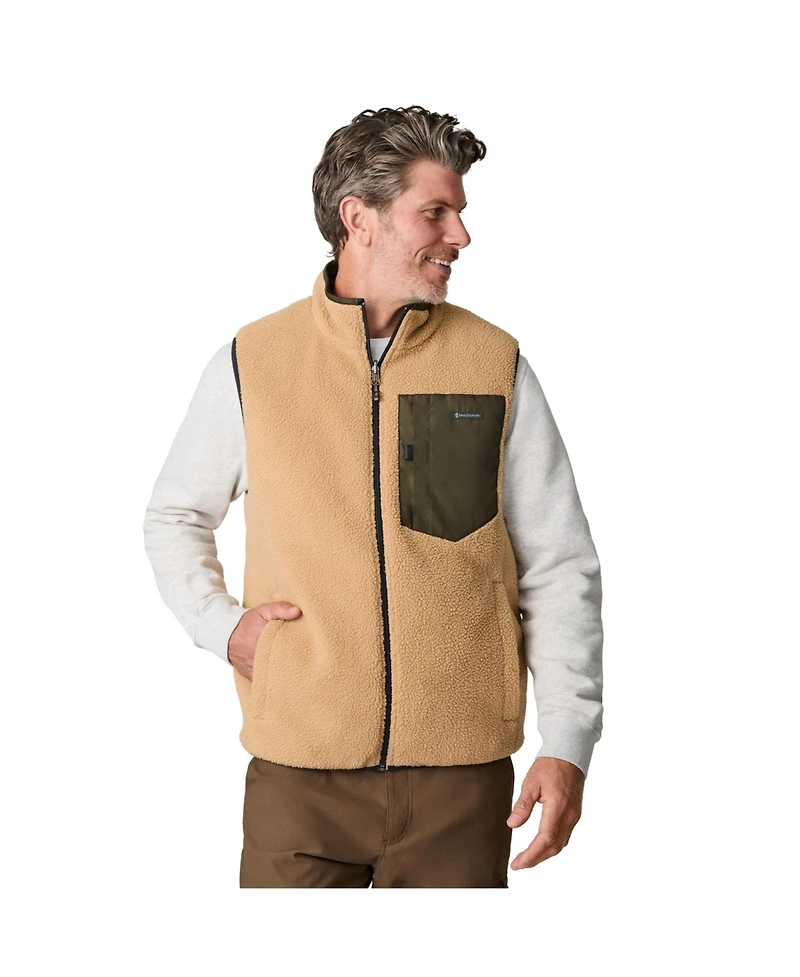 Free Country Men's Atlas Ii Quilted Reversible Sherpa Vest