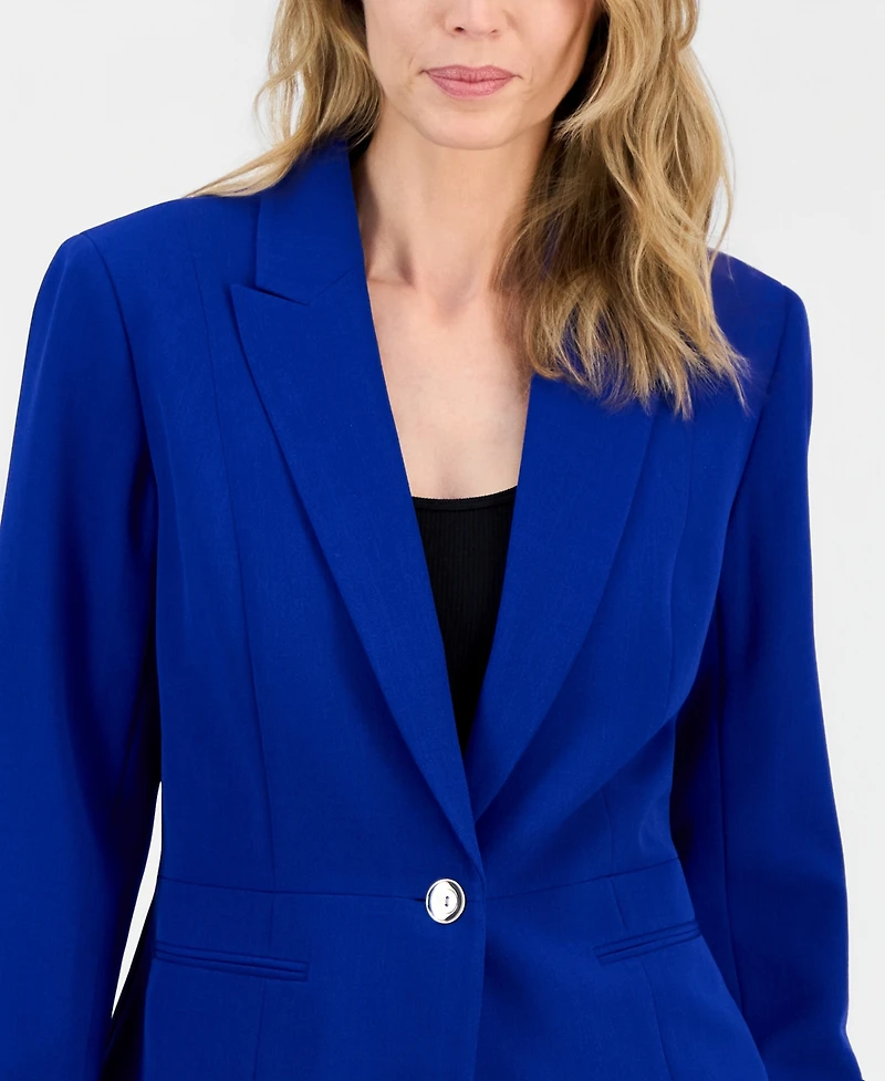 Kasper Women's Stretch Crepe Peak-Lapel Jacket