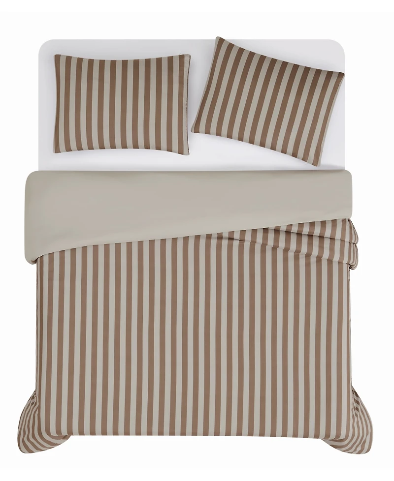 Truly Soft Weston Stripe 3-Pc. Duvet Set, King