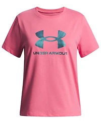 Under Armour Girls 6-16 Short-Sleeves Rival Shimmer T-Shirt