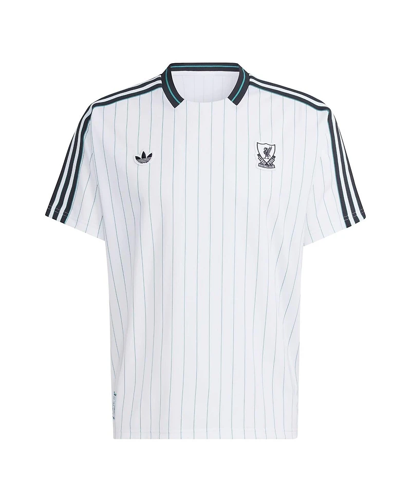 Adidas Men's and Women's White Liverpool Terrace Icons Jersey