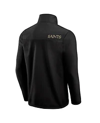 Darius Rucker Collection by Fanatics Men's Black New Orleans Saints Color Block Polar Fleece Full-Zip Jacket