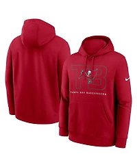 Nike Men's Red Tampa Bay Buccaneers Busted Play Club Fleece Pullover Hoodie