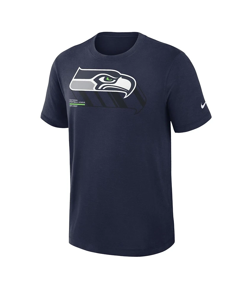 Nike Men's College Navy Seattle Seahawks Primetime Slub Dri-fit T-Shirt
