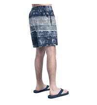 G-iii Sports by Carl Banks Men's Navy/Gray Chicago Bears Horizon Volley Swim Shorts