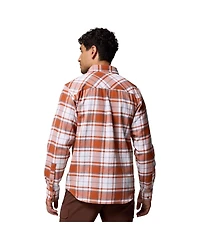 Columbia Men's Texas Orange Longhorns Omni-Wick Flannel Long Sleeve Button-Up Shirt