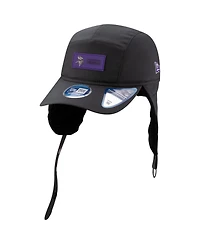New Era Men's Charcoal Minnesota Vikings 2025 Sideline Cold Weather Runner Dog Ear Adjustable Hat