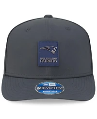 New Era Men's Charcoal New England Patriots 2025 Sideline Cold Weather 9SEVENTY Adjustable Hat