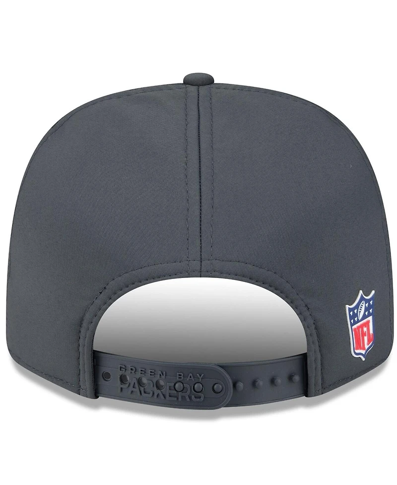 New Era Men's Charcoal Green Bay Packers 2025 Sideline Cold Weather 9SEVENTY Adjustable Hat